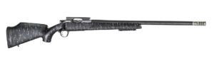 Christensen Arms Traverse .338 Lapua Magnum 27-inch stainless carbon-wrapped barrel with black and gray Monte-Carlo stock
