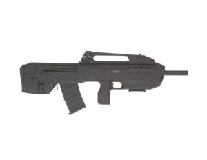 TriStar Compact Tactical 12 Gauge black synthetic bullpup shotgun angled view
