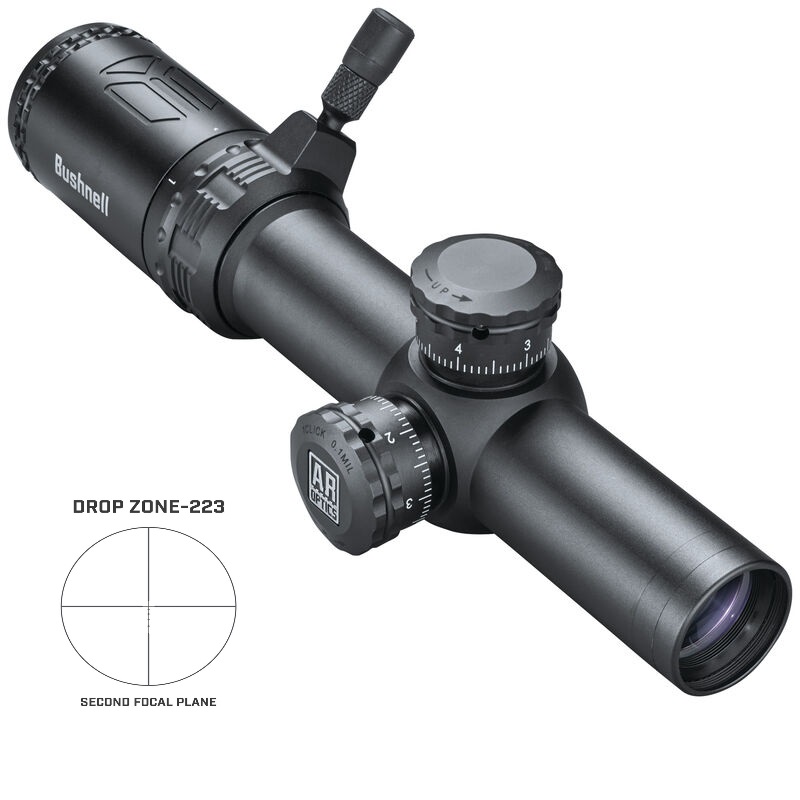 Bushnell AR Optics 1-4x24mm riflescope, 30mm tube, DZ-223 reticle, black matte