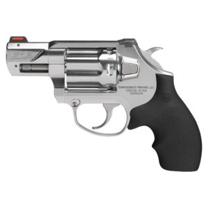 Diamondback SDR 9mm 2-inch polished stainless revolver with Hogue black rubber grip and fiber-optic sights