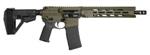 Diamondback DB15 Obsidian 5.56 NATO 11.5in OD Green with SBA5 brace and 11in M-LOK handguard