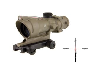 Trijicon ACOG 4x32 .223 Rem/5.56 FDE illuminated red crosshair scope