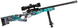 Keystone Crickett KSA2149 Precision .22 LR rifle with Serenity camo thumbhole stock and included scope