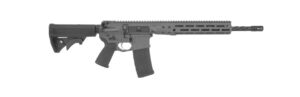 LWRC IC DI 5.56 NATO 16.1 inch Tungsten Grey rifle with M-LOK handguard