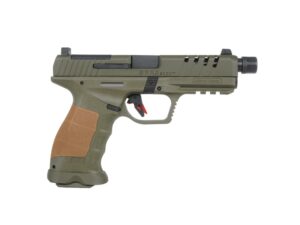 SAR9 SOCOM 9mm 5.2 inch threaded barrel pistol in OD Green