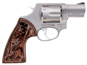 Taurus 605 .357 Magnum 2-inch stainless revolver with US Flag wood Freedom grips