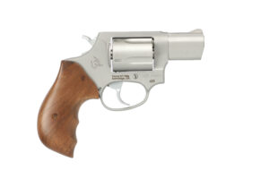 Taurus 605 revolver matte stainless 2 inch barrel walnut grips 5-shot