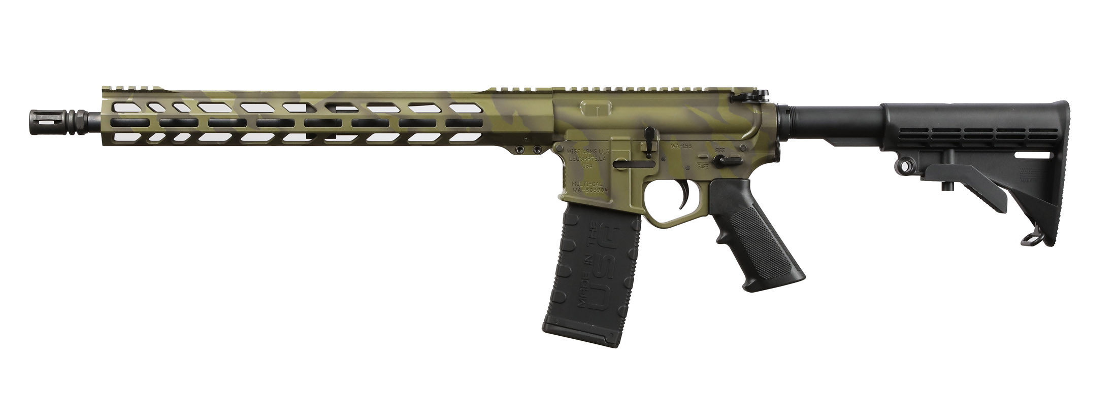Wise Arms WA-15B 5.56mm ODG Tiger 16-inch Rifle