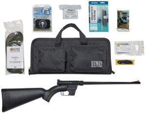 Henry Repeating Arms Survival Rifle .22 LR with survival pack and accessories in black