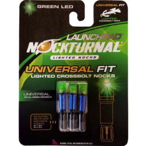 Nockturnal Launchpad Crossbow Nocks Green 3 pk.