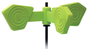 SME self-healing windmill spinner target, green polymer windmill illustration