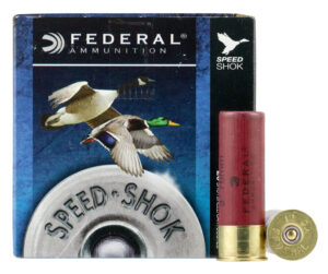 Box of Federal Speed-Shok 12 gauge 3-inch steel shot waterfowl shotgun shells