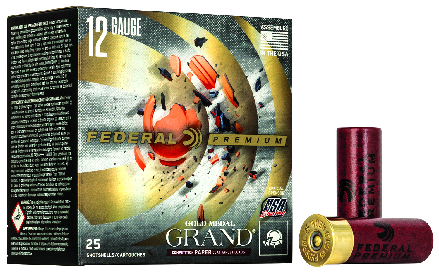 Federal Gold Medal GMT1188 12GA 2-3/4in 1-1/8oz #8 25rd - Alexander's