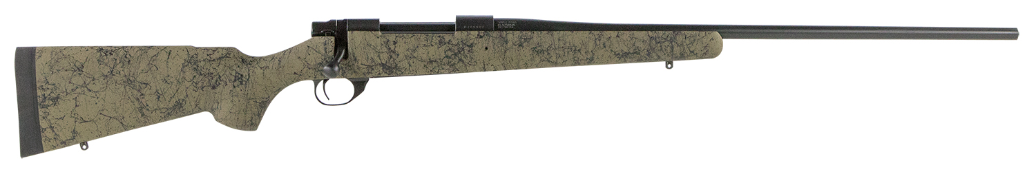 Howa M1500 HS Precision 7mm Rem Mag bolt-action rifle, blued/black finish, green/black HS Precision stock