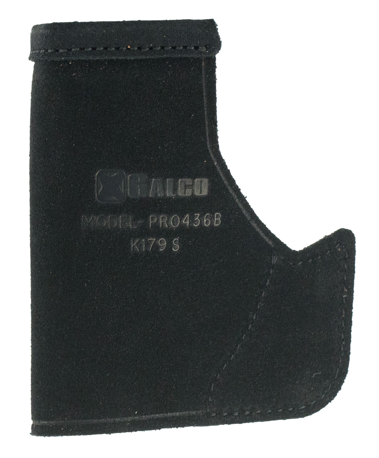 Galco PRO436B black leather pocket protector holster for Ruger LCP and similar small pistols
