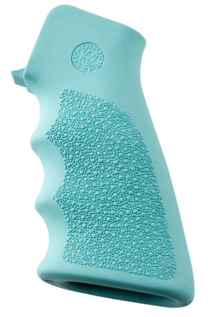 Hogue OverMolded AR-15/M16 grip Cobblestone texture Aqua Blue
