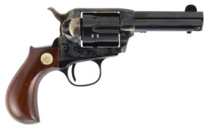 Cimarron Lightning .38 Special 3.5 inch revolver, case hardened frame, blued barrel, walnut birdshead grip