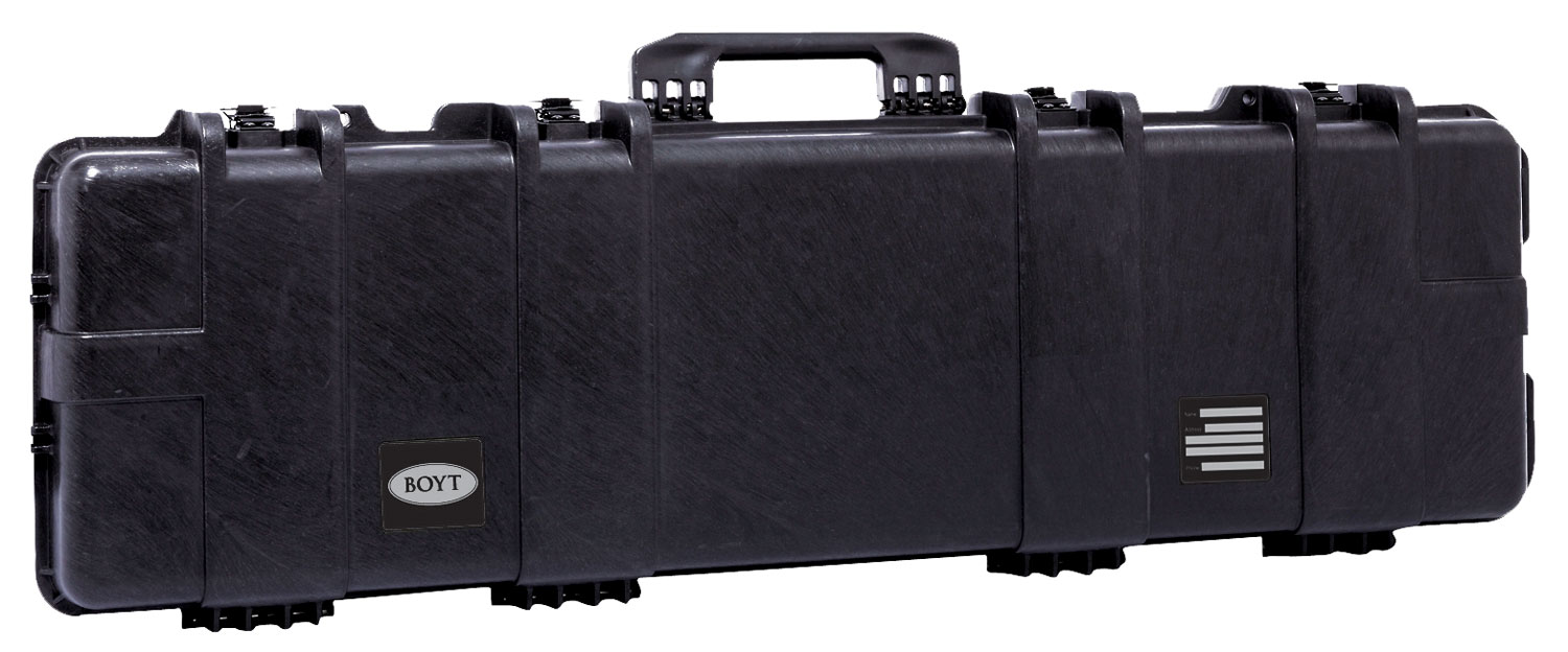 Boyt Harness H48SG single gun case, black polypropylene with egg crate foam interior, 48 x 9 x 4 inches interior
