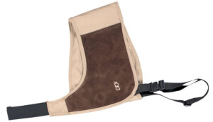 Bob Allen Absorb-A-Coil khaki cotton shotgun harness with suede/neoprene pad