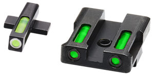 HiViz LiteWave H3 tritium front and green fiber optic rear sight set for Springfield XD