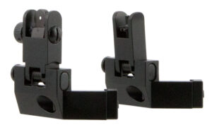 TacFire AR-15 45 Degree flip-up front and rear iron sights, black anodized
