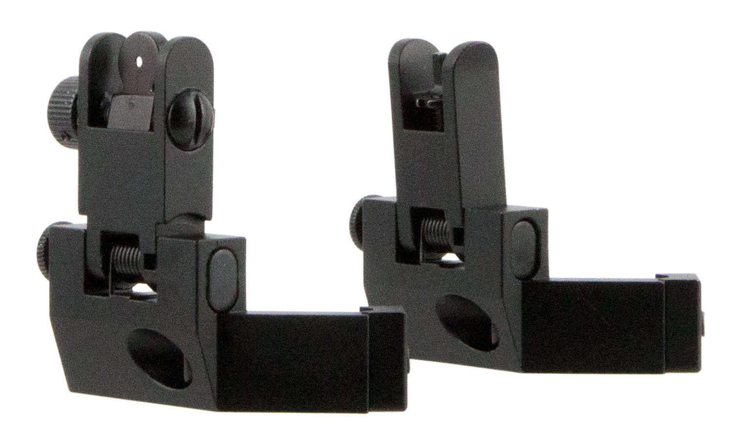TacFire AR-15 45 Degree flip-up front and rear iron sights, black anodized