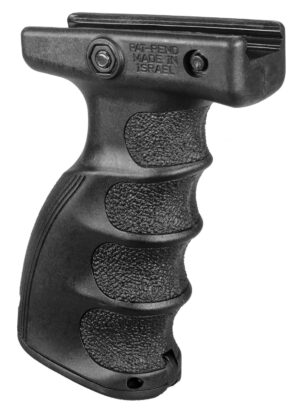 FAB Defense AG-44S ergonomic quick-release foregrip, black polymer, fits 1913 Picatinny rail