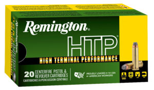 Remington HTP .357 Magnum 158 grain JSP ammunition in 20-round box