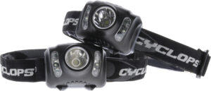 Cyclops CYCHL2102PK headlamp 210 lumens black 2-pack with white, red and green LEDs