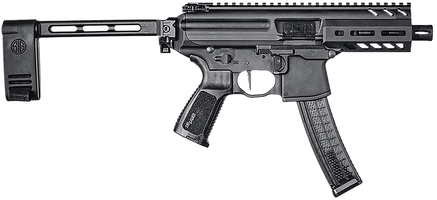 SIG Sauer MPX K 9mm 4.5 in PCB brace black pistol