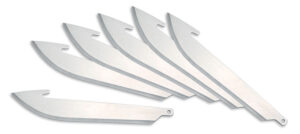 Outdoor Edge RR306 3-inch drop-point replacement blades 6-pack, 420J2 stainless