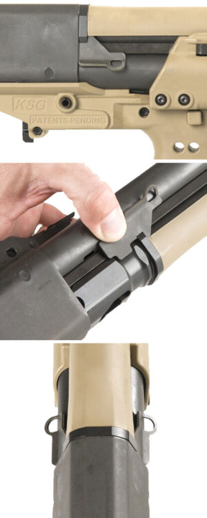 Kel-Tec KSG515 single point sling attachment kit, black steel, fits KSG shotgun