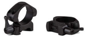 Konus 7407 1 inch quick-release steel scope rings, medium height, matte black