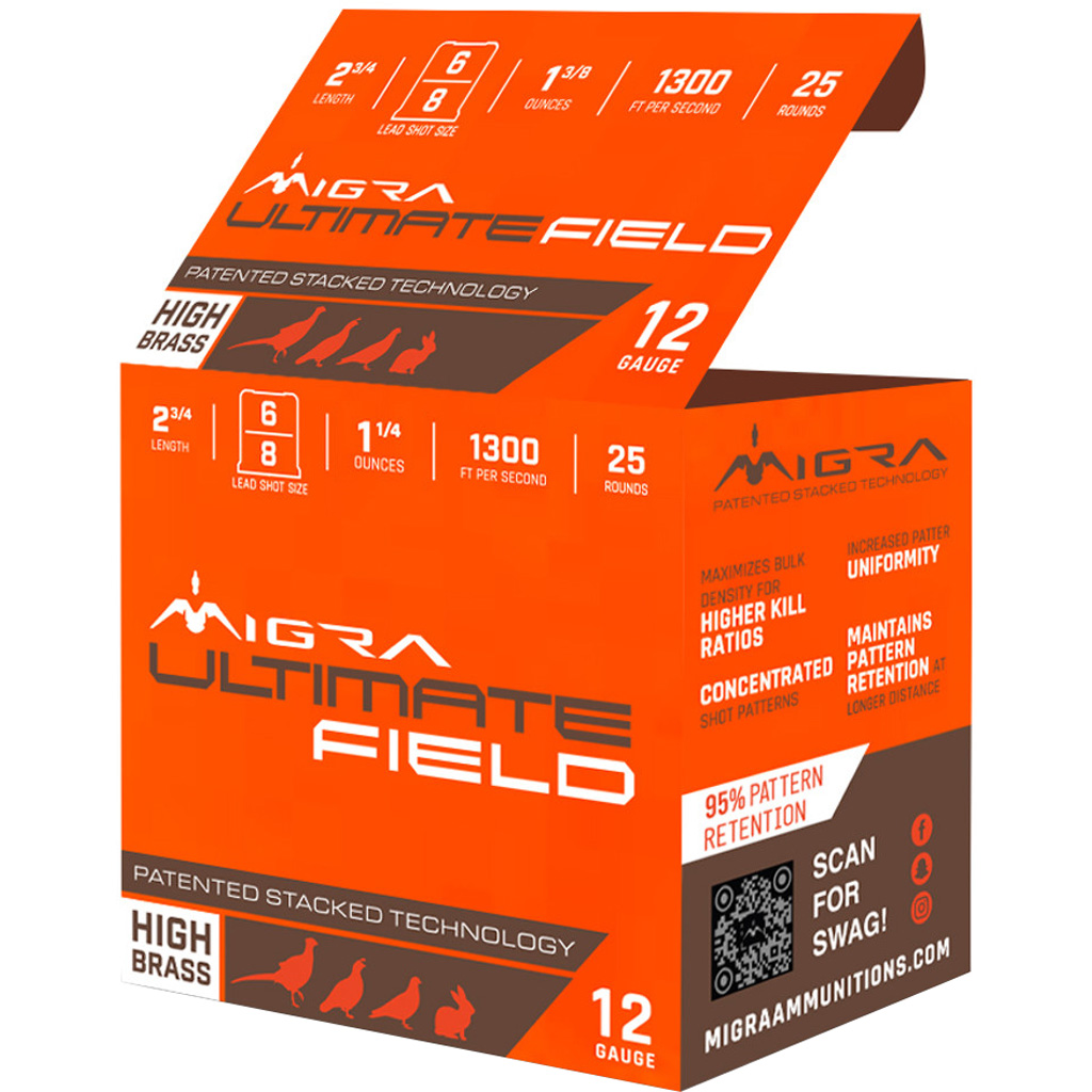 ammo・アルステイク・TETORAまとめ売り Migra Staxd Ultimate Field 12 GA 2 3/4in 1-3/8oz 25rd - Alexander's