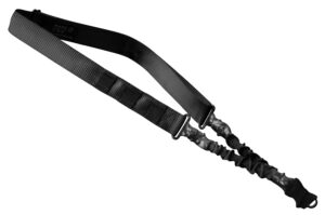 Phase 5 Weapon Systems SLGBLK Single Point Sling Black Nylon Strap w/Elastic Shock-Cord 24.50-33.50" OAL Adjustable Bungee