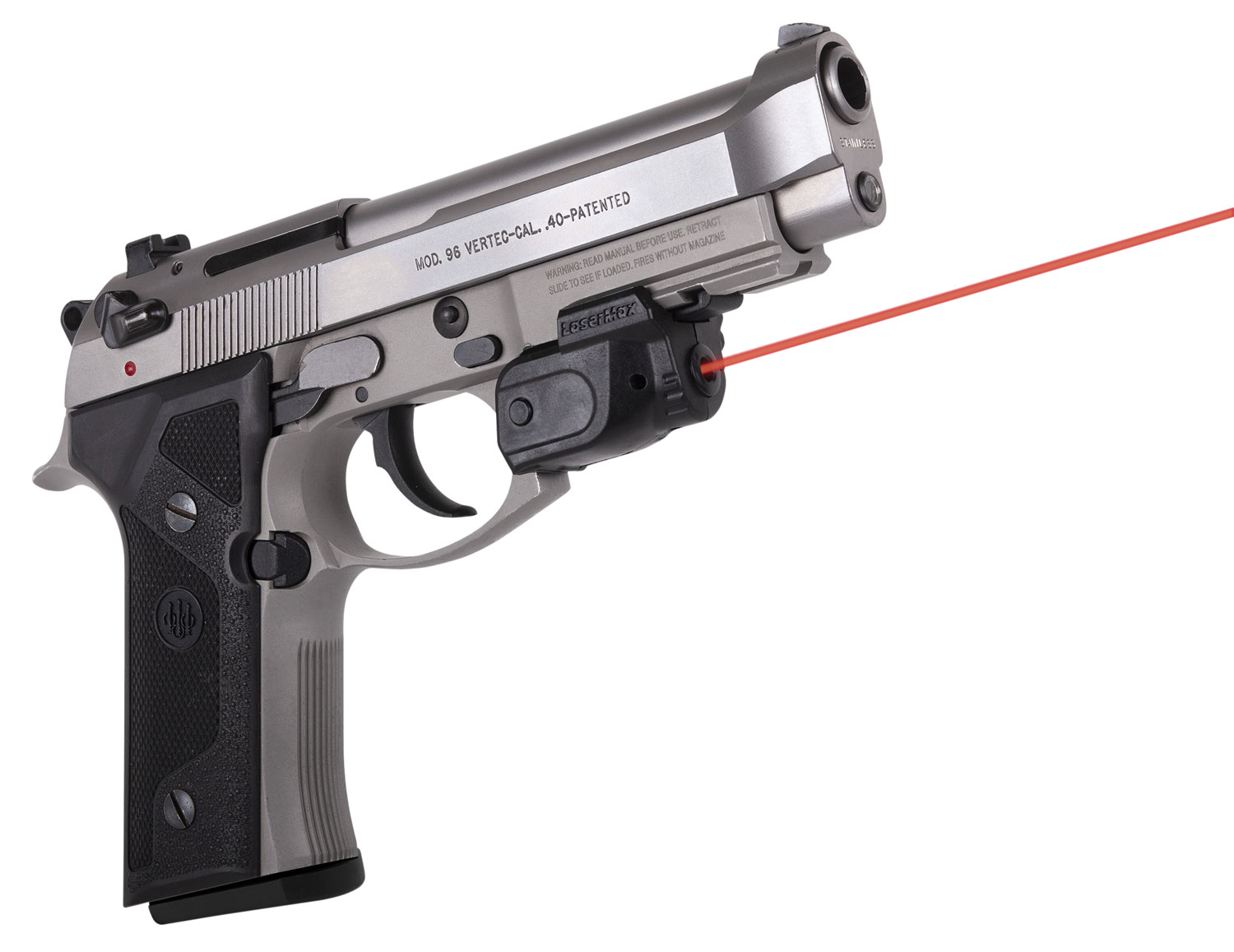 LaserMax GS-LTN-R red rail-mounted laser with GripSense on black finish