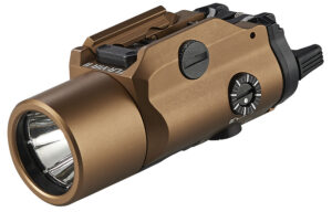 Streamlight TLR-VIR II coyote weapon light with visible LED and integrated IR illuminator/laser