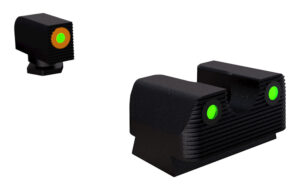 Rival Arms RA1A231G tritium front and rear night sights for Glock with orange front ring