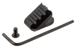 Strike Industries ISO-Tab charging handle tab in black anodized aluminum