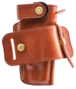Galco Ironhide IRO212 tan leather OWB belt-slide holster for 1911 pistols, ambidextrous