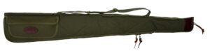 Boyt Harness Alaskan 48-inch OD Green waxed canvas shotgun case with flannel lining