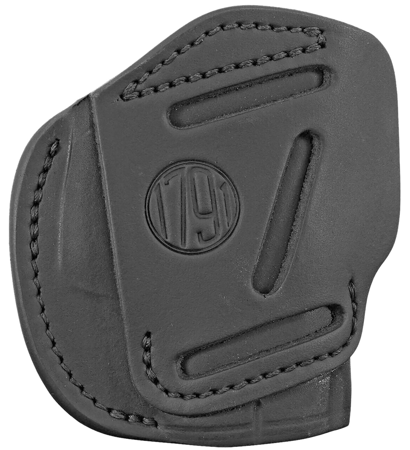 1791 Gunleather 3-Way Size 02 Stealth Black leather belt holster, ambidextrous