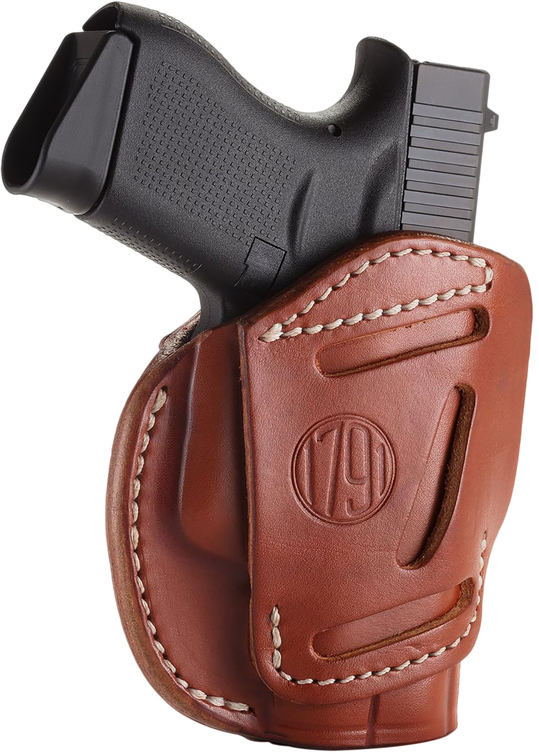 1791 Gunleather Size 2 3-Way Brown Leather OWB Holster ambidextrous multi-fit