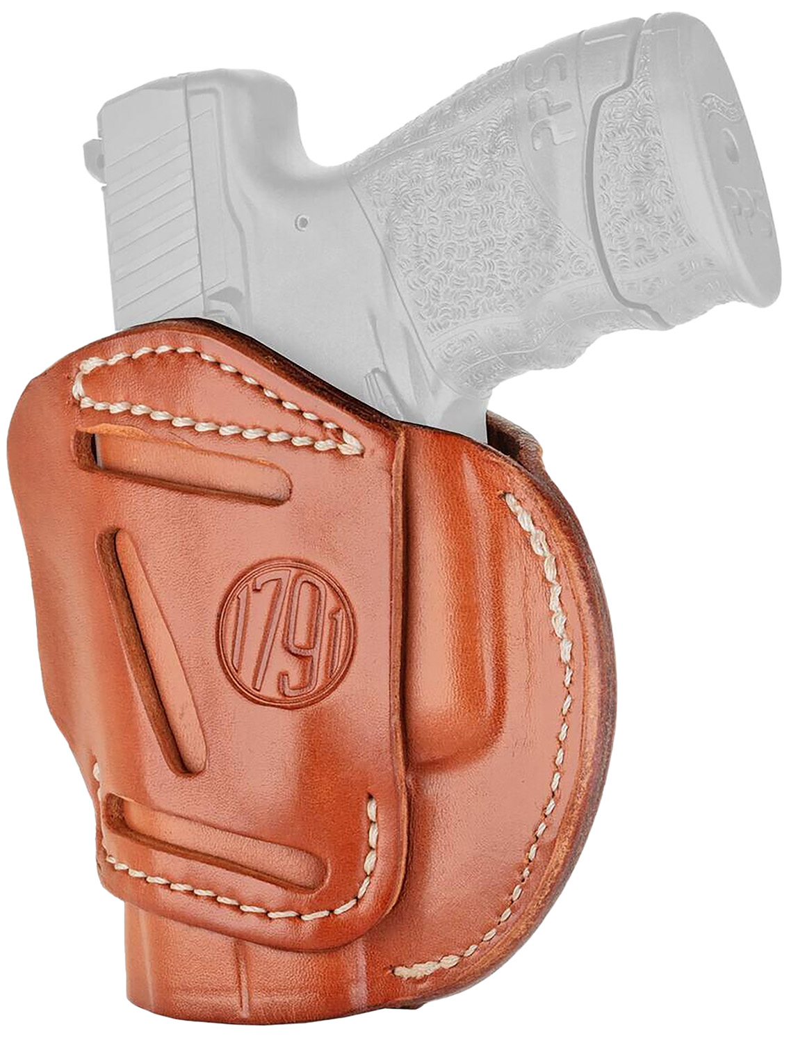 1791 Gunleather Classic Brown Size 03 3-Way Ambidextrous Leather Holster IWB OWB