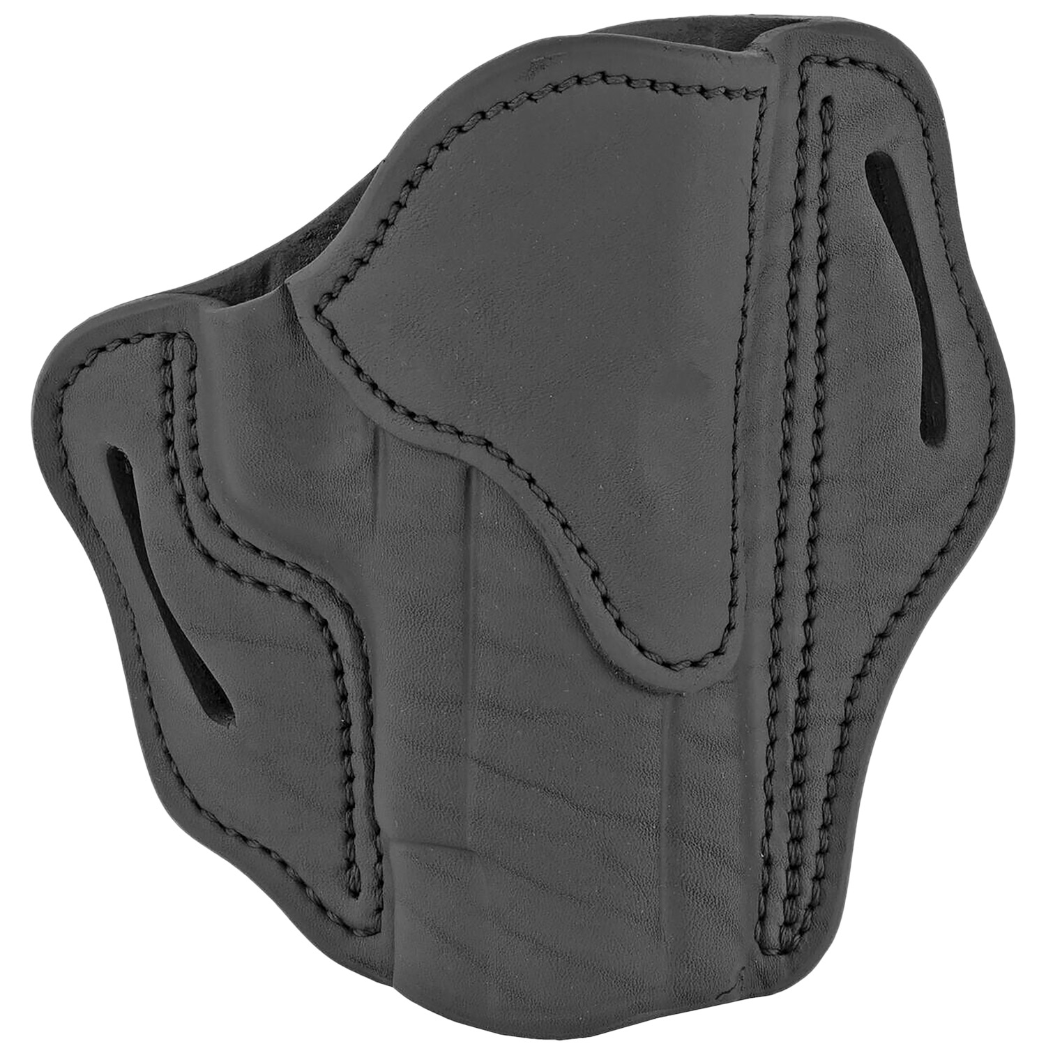 1791 Gunleather BH2.3 Stealth Black leather OWB belt holster, right hand, multi-fit