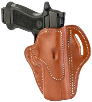 1791 Gunleather BH2.4 Classic Brown OWB belt slide holster, right-hand, multi-fit leather