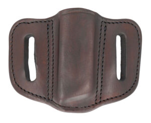 1791 Gunleather MAG1.2 single magazine holster in Signature Brown leather, belt slide, ambidextrous
