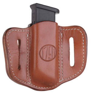 1791 Gunleather MAG1.2 single mag carrier classic brown leather ambidextrous belt slide
