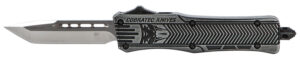 Cobratec CTK-1 small OTF tanto 2.75 in D2 blade black stonewashed handle