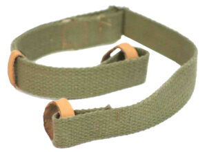 Davey Crickett KSA803 canvas sling OD Green with leather trim